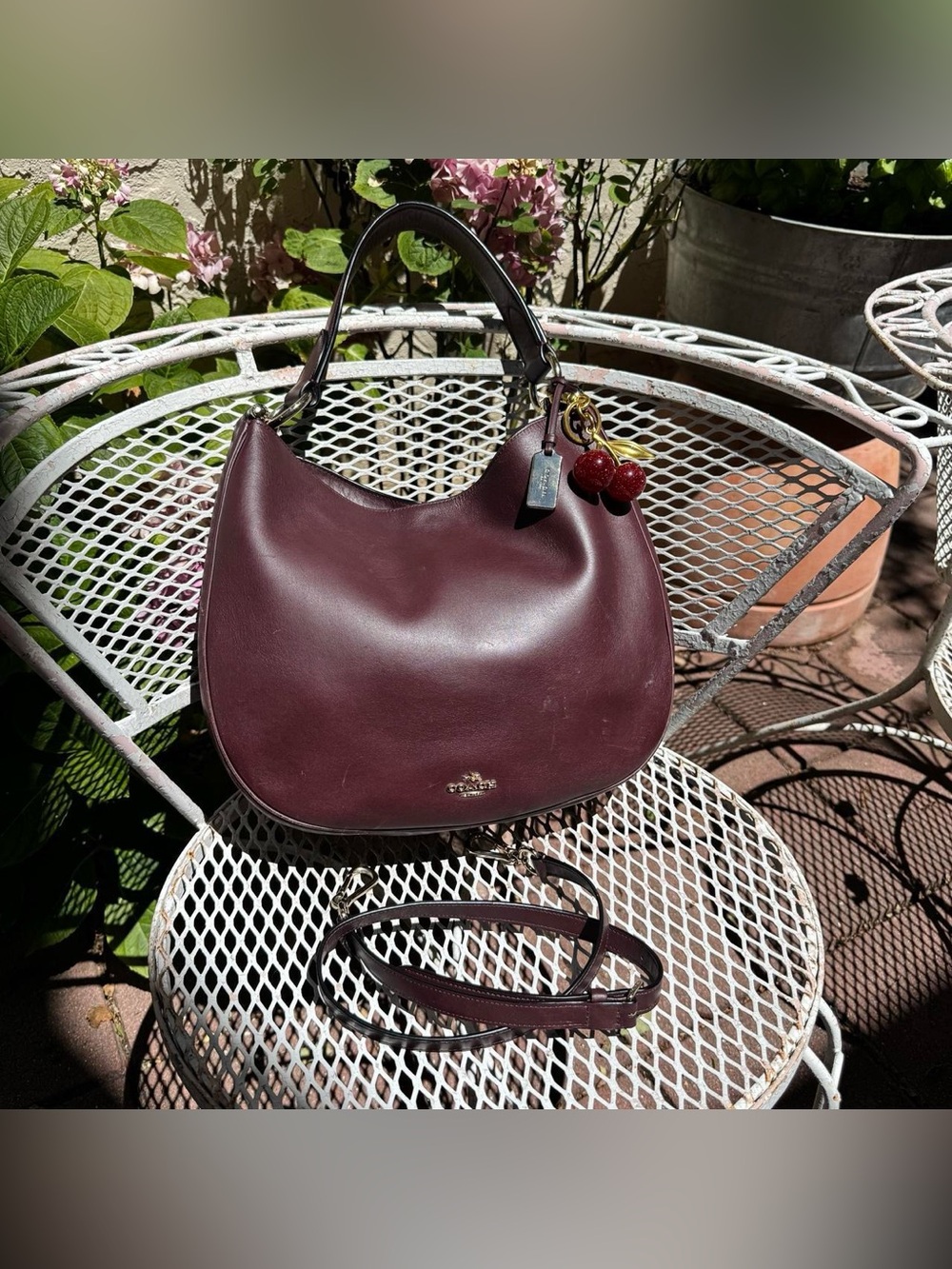 Oxblood Coach Nomad Hobo Style Bag